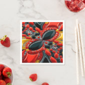 Papierservietten mit deutschem Farbdesign (Beispiel)