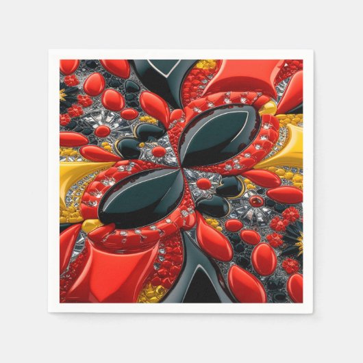 Papierservietten mit deutschem Farbdesign (Vorderseite)