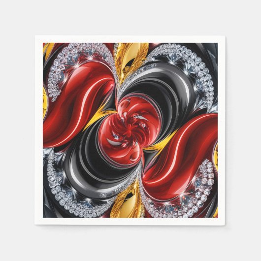 Papierservietten mit deutschem Farbdesign (Vorderseite)