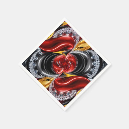 Papierservietten mit deutschem Farbdesign (Ecke)