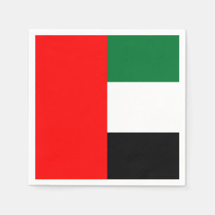 Papierservietten mit Flagge der VAE
