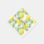 Papierservietten mit individuellem Namen (Ecke)