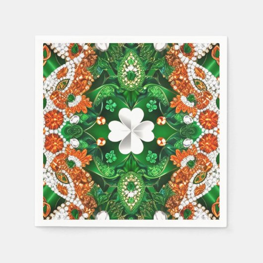 Papierservietten mit Irland Colors Design (Vorderseite)