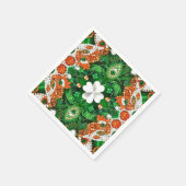 Papierservietten mit Irland Colors Design (Ecke)