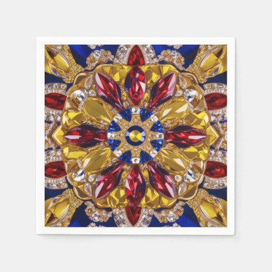 Papierservietten mit kolumbianischer Farbgestaltun (Vorderseite)