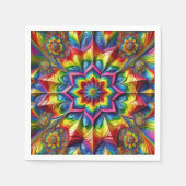 Papierservietten mit LGBTQ-Farbdesign (Vorderseite)