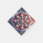 Papierservietten mit norwegischer Farbgestaltung (Ecke)