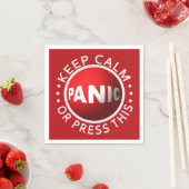 Papierservietten mit Panic Button (Beispiel)