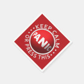 Papierservietten mit Panic Button (Ecke)