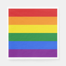 Papierservietten mit Rainbow-Flag