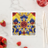 Papierservietten mit rumänischem Farbdesign (Beispiel)