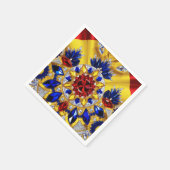 Papierservietten mit rumänischem Farbdesign (Ecke)