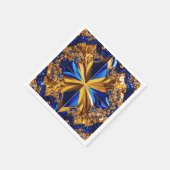 Papierservietten mit schwedischem Farbdesign (Ecke)