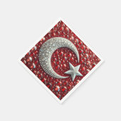 Papierservietten mit türkischer Farbgestaltung (Ecke)