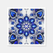 Papierservietten mit weißem Bule-Design (Vorderseite)