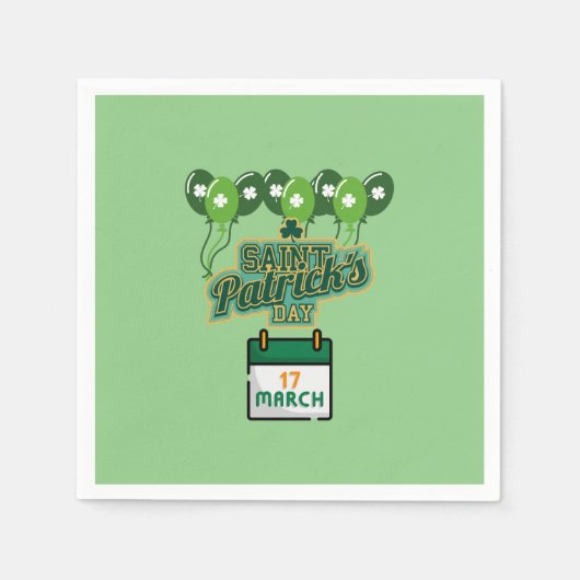 Papierservietten vom St Patrick's Day Party (Vorderseite)