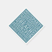 Papierservietten von Custom Color Beach House (Ecke)