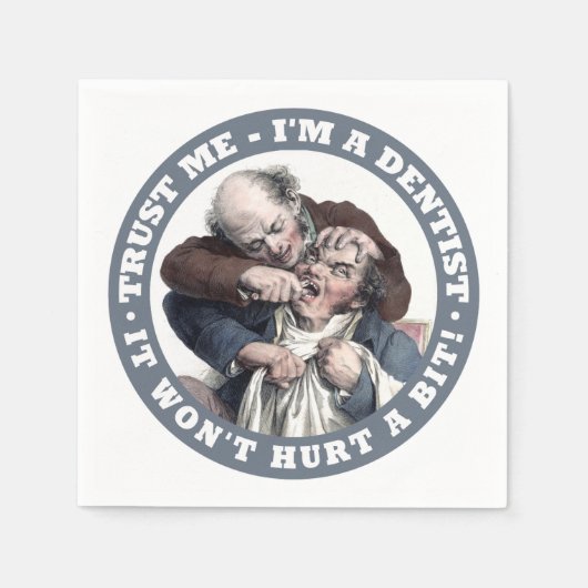 Papierservietten von DENTIST Spaß (Vorderseite)