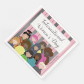 Papierservietten zum Internationalen Frauentag (Ecke)