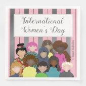 Papierservietten zum Internationalen Frauentag (Vorderseite)