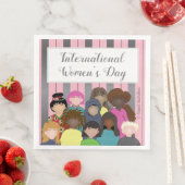Papierservietten zum Internationalen Frauentag (Beispiel)