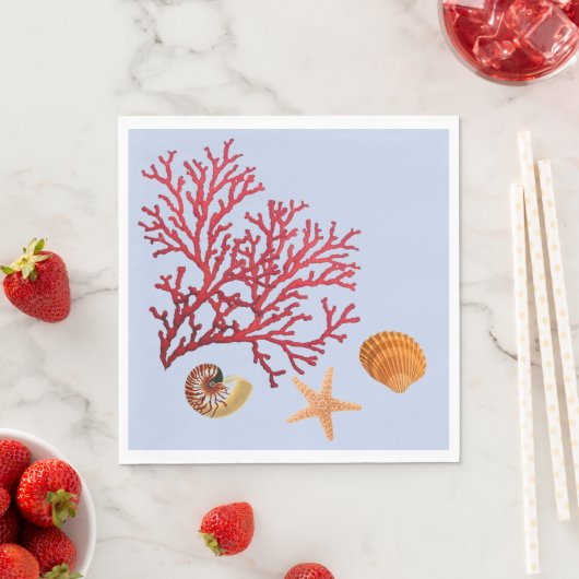 Papierservietten zum Thema Beach (Beispiel)