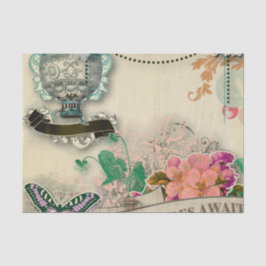 PapierShabby Chic, französisches Land, Vintag, Seidenpapier