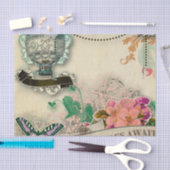 PapierShabby Chic, französisches Land, Vintag, Seidenpapier (Handwerk)