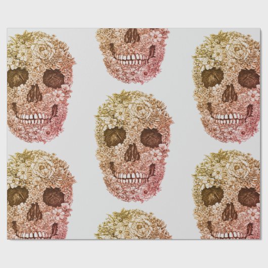 PAPIERSKULL-ROSE GESCHENKPAPIER (Flach)