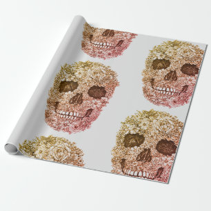 PAPIERSKULL-ROSE GESCHENKPAPIER