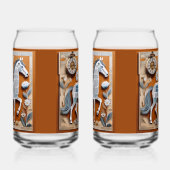 Papiersodaflasche Pferd Glas (Links)