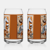 Papiersodaflasche Pferd Glas (Rechts)