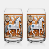 Papiersodaflasche Pferd Glas (Rückseite)
