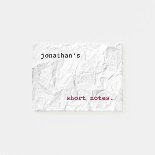 Papiersorte Post-it Klebezettel (Vorderseite)