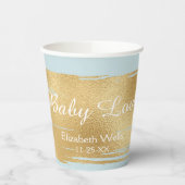 Papiersorten "Classic Gold/Blue" 8 oz. Pappbecher (Links)