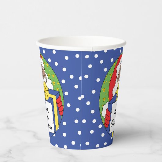 Papiersorten "Der Weihnachtsmann präsentiert" 8 oz Pappbecher (Rechts)