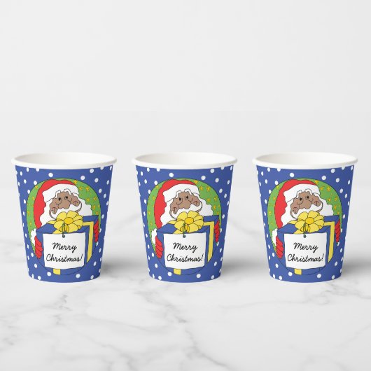 Papiersorten "Der Weihnachtsmann präsentiert" 8 oz Pappbecher (Multi)