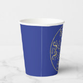 Papiersorten "Passover Gold Elegant" 8 oz. Pappbecher (Rechts)