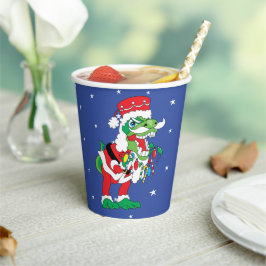Papiersorten "TySantaSaurus Rex" 8 oz. Pappbecher