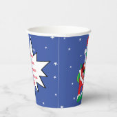 Papiersorten "TySantaSaurus Rex" 8 oz. Pappbecher (Rechts)