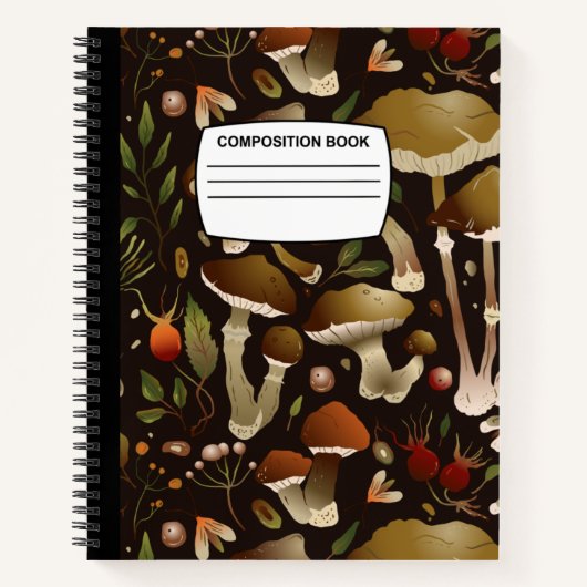 Papierspirale aus Mushroom Notizblock (Vorderseite)