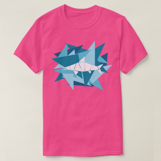 Papiersplitter Origami Ichthyosaurus T-Shirt (Design vorne)