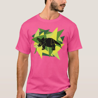 Papiersplitter Origami-Triceratops T-Shirt