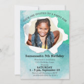 Papierstapel Form Foto Pastellfarbenvorlage Einladung (Vorderseite)