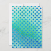 Papierstapel Form Foto Pastellfarbenvorlage Einladung (Rückseite)