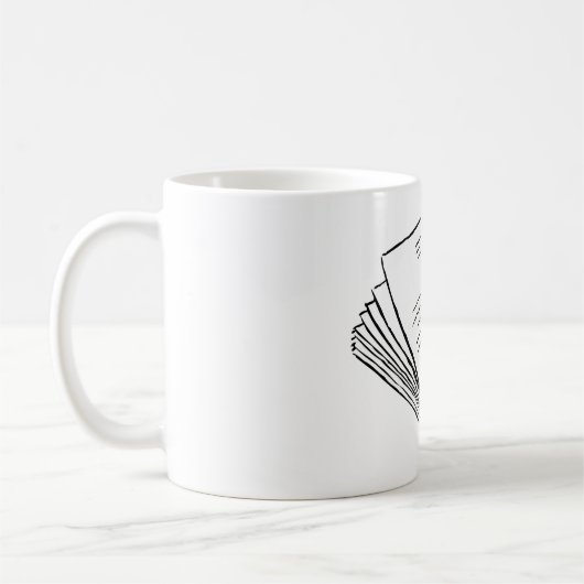 Papierstapel Kaffeetasse (Links)