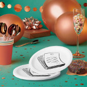 Papierstapel Pappteller