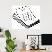 Papierstapel Poster (Heimbüro)