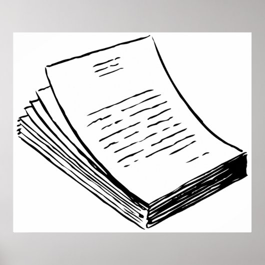 Papierstapel Poster (Vorne)