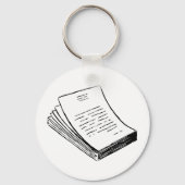 Papierstapel Schlüsselanhänger (Vorderseite)